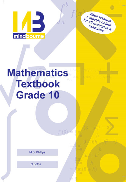 Grade 10 Mindbourne Mathematics Textbook IEB/DBE + Video License