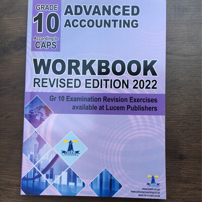 Grade 10 Lucem: Advanced Accounting Workbook