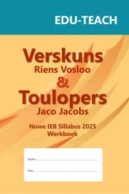 Verskuns en Toulopers Werkboek