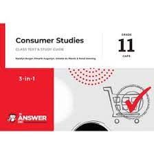 Consumer Studies Answer Series 3-in-1 Grade 11