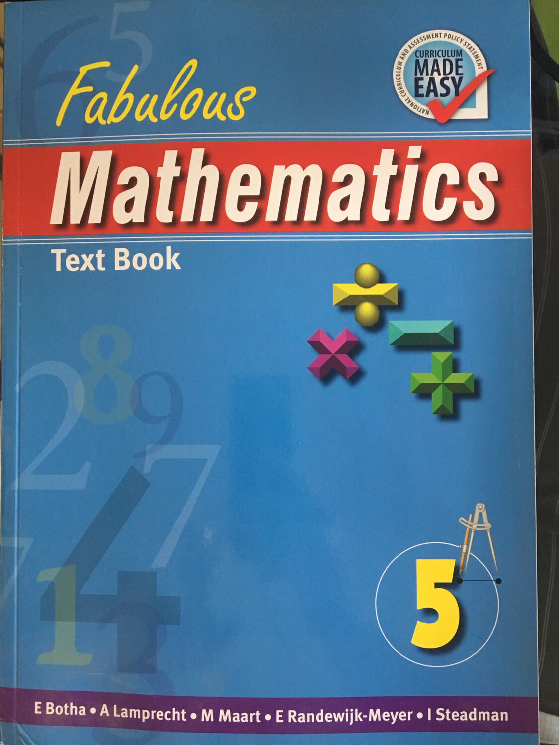 Grade 5 Fabulous Mathematics Text Book Grade 5 Fabulous Mathematics Text Book