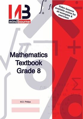 Grade 8 Mindbourne Mathematics Textbook IEB/DBE + Video