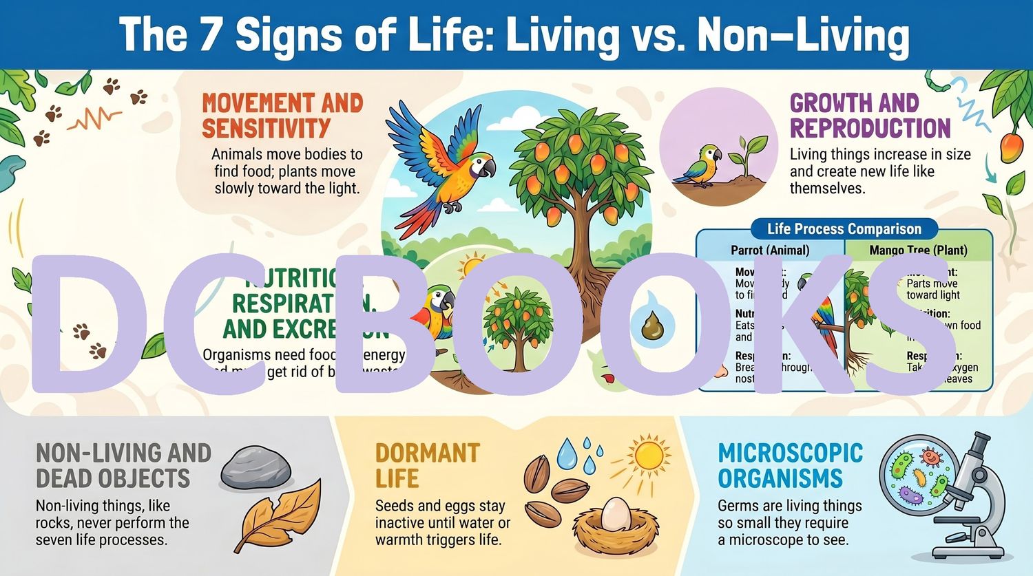 Is it Alive The 7 Signs of Life - Living vs Non-Living