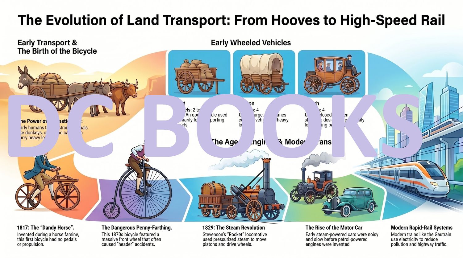 The Evolution of Land Transport - From Hooves to High Speed Rail