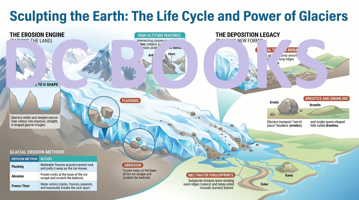 Sculpting the Earth - The Life Cycle and Power of Glaciers