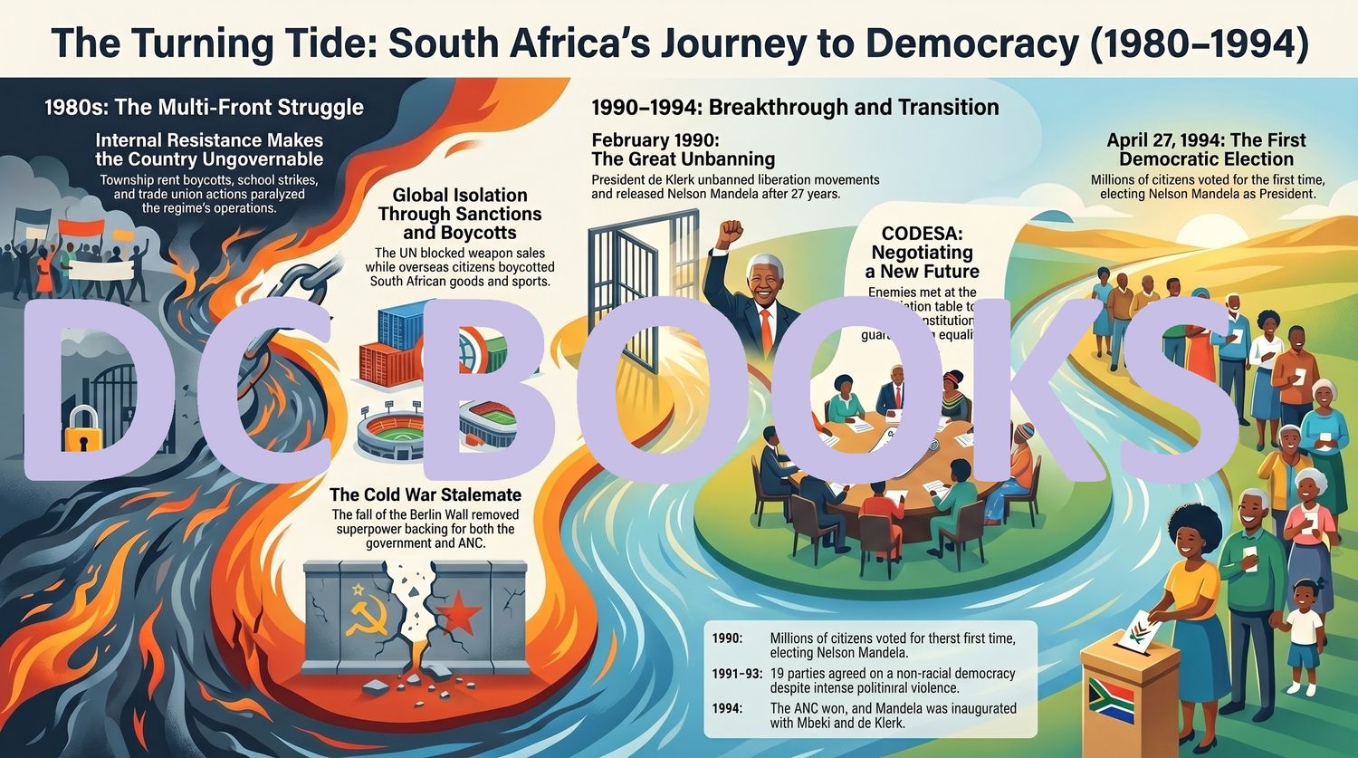The Turning Tide - South Africas Journey to Democracy - 1980 - 1994