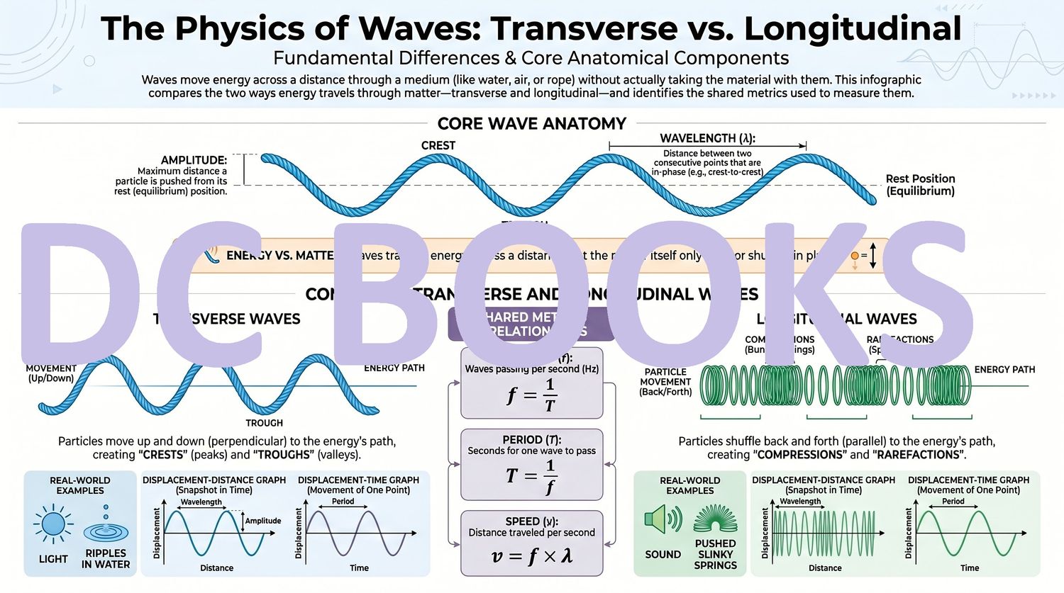 The Physics of Waves - Transverse vs Longitudinal