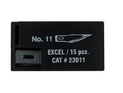 EXCEL #11 BLADES 15 COUNT DISPENSER (12PK)