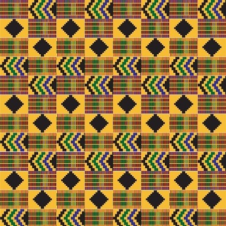 Yellow Kente Arrow