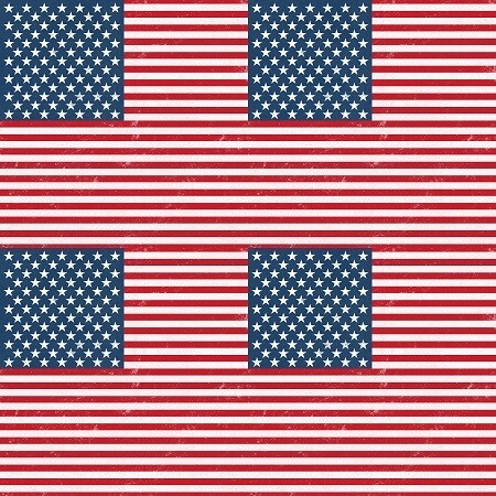 American Flag Tiled