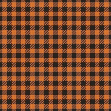 Orange &amp; Black Buffalo Plaid