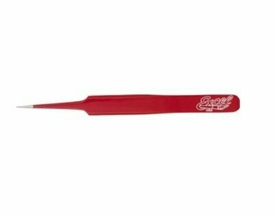 EXCEL TWEEZERS (12PK), PRODUCT COLOR: STRAIGHT POINT RED TWEEZER (PK12)