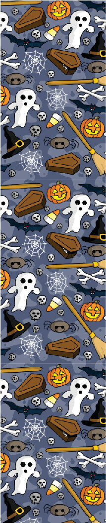 CLEARANCE 12&quot; Halloween Party Easy Pattern, PRODUCT SIZE: 12&quot; X 1 YD ROLL