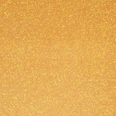 CLEARANCE SISER Translucent Light Orange Glitter 12" X 10 YDS