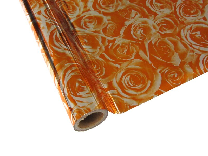 CLEARANCE Orange Roses Flashy Foil CLEARANCE Orange Roses Flashy Foil
