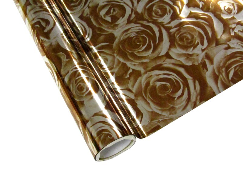 CLEARANCE Bronze Roses Flashy Foil CLEARANCE Bronze Roses Flashy Foil