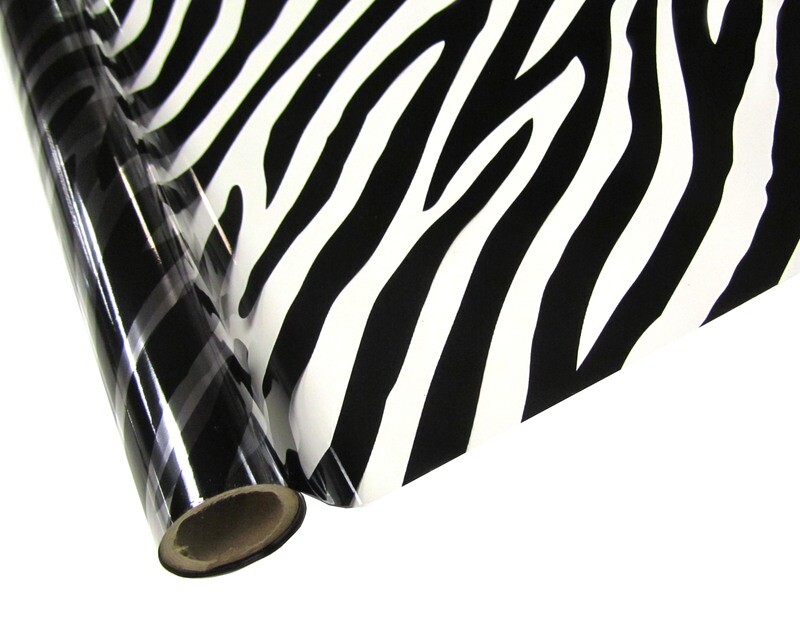 CLEARANCE Clear Zebra Flashy Foil CLEARANCE Clear Zebra Flashy Foil