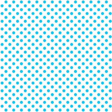 CLEARANCE 18&quot; Polka Dot Blue &amp; White Easy Pattern