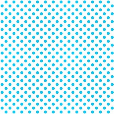 CLEARANCE 18" Polka Dot Blue & White Easy Pattern