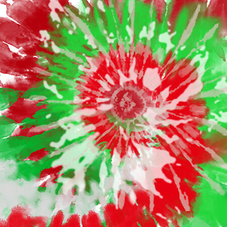 Christmas Tie Dye