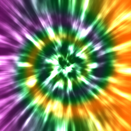 Mardi Gras Tie Dye