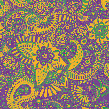 Mardi Gras Paisley