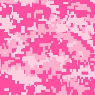 CLEARANCE 12" Digi Camo Pink Easy Pattern