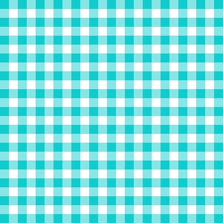 Gingham Teal