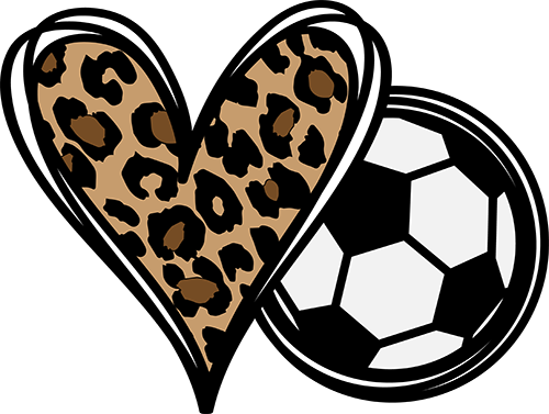 Clip Art Soccer Heart