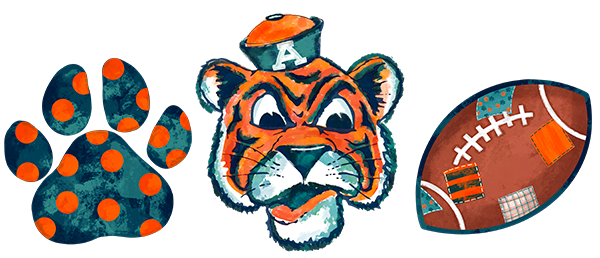 Clip Art Auburn Trio