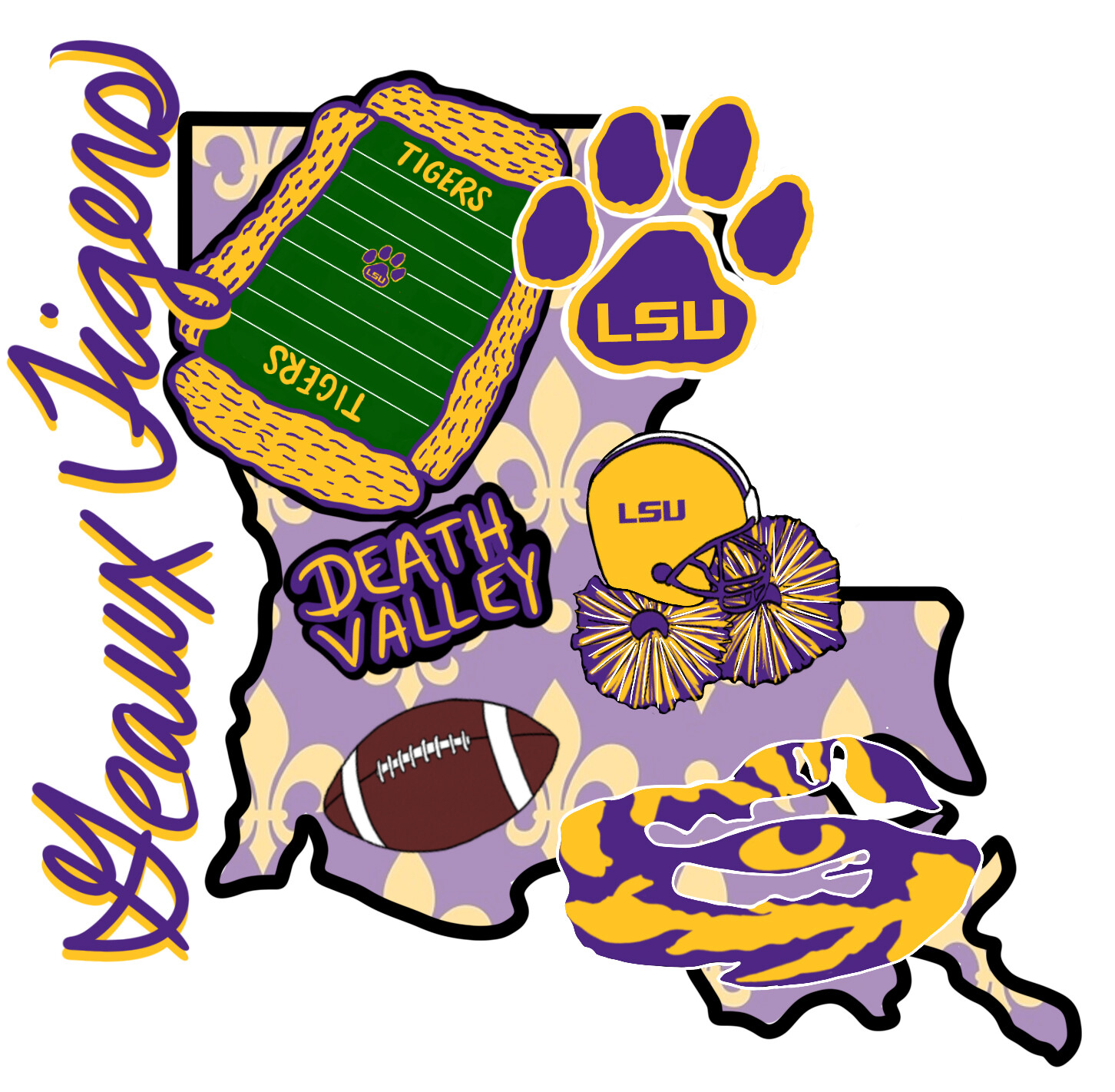 Clip Art LSU State