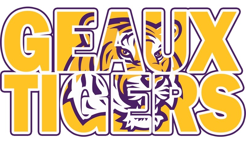 Clip Art LSU Knockout