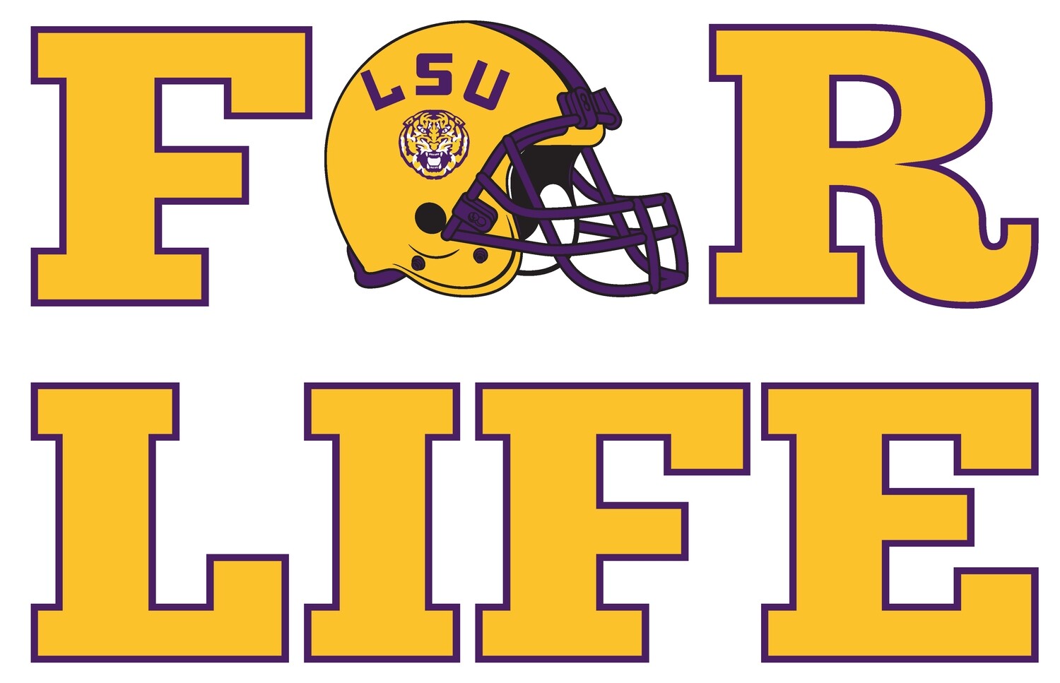 Clip Art LSU For Life