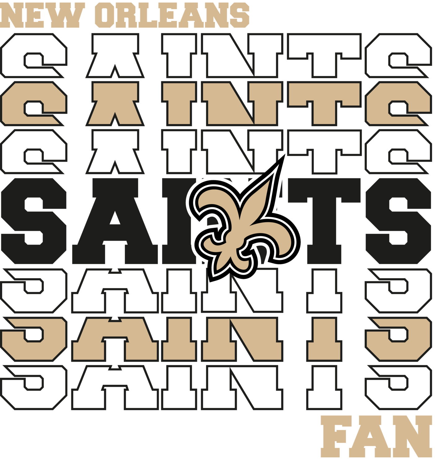 Clip Art Saints Stacked