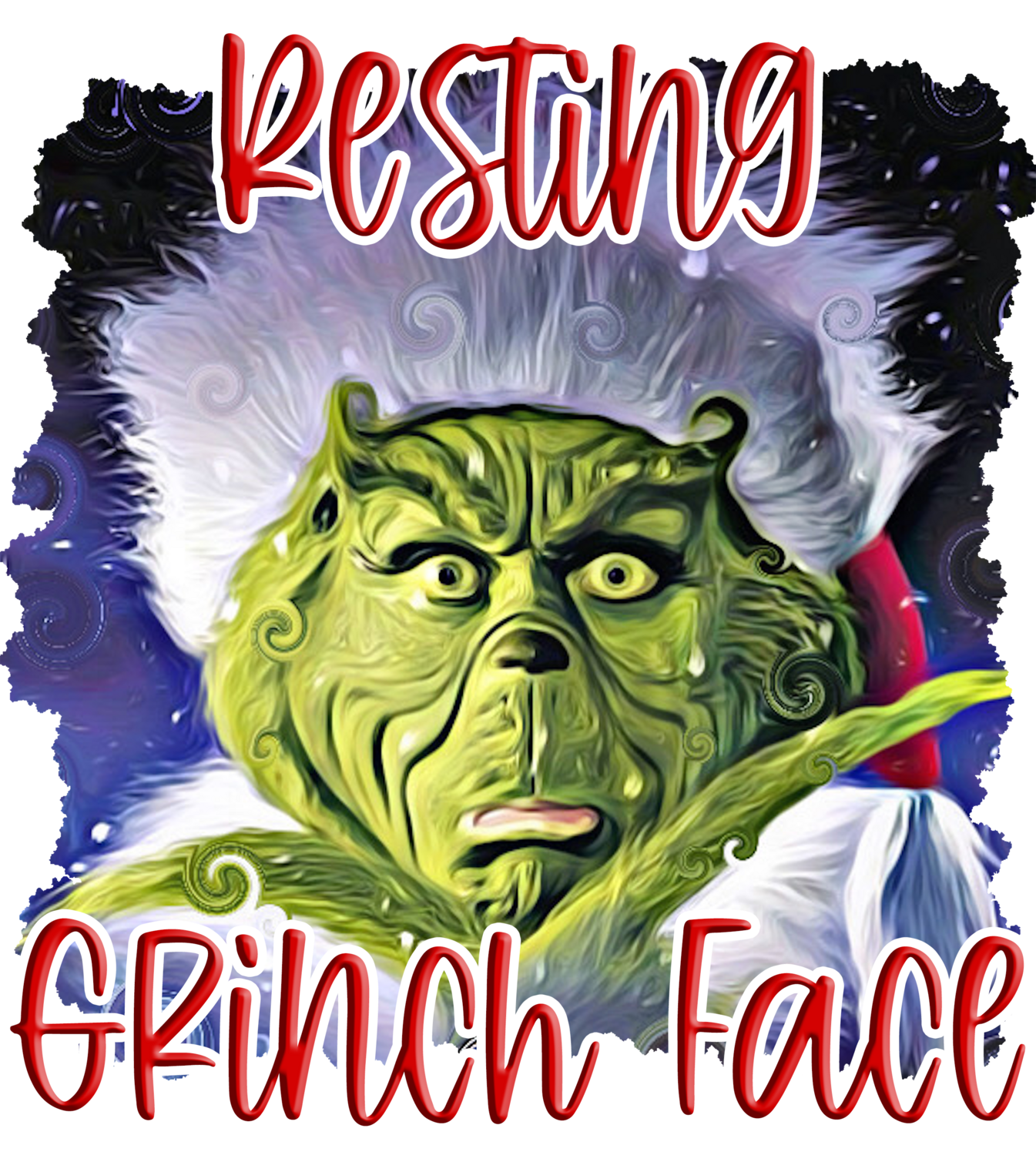 Clip Art MC 21 Resting Grinch Face
