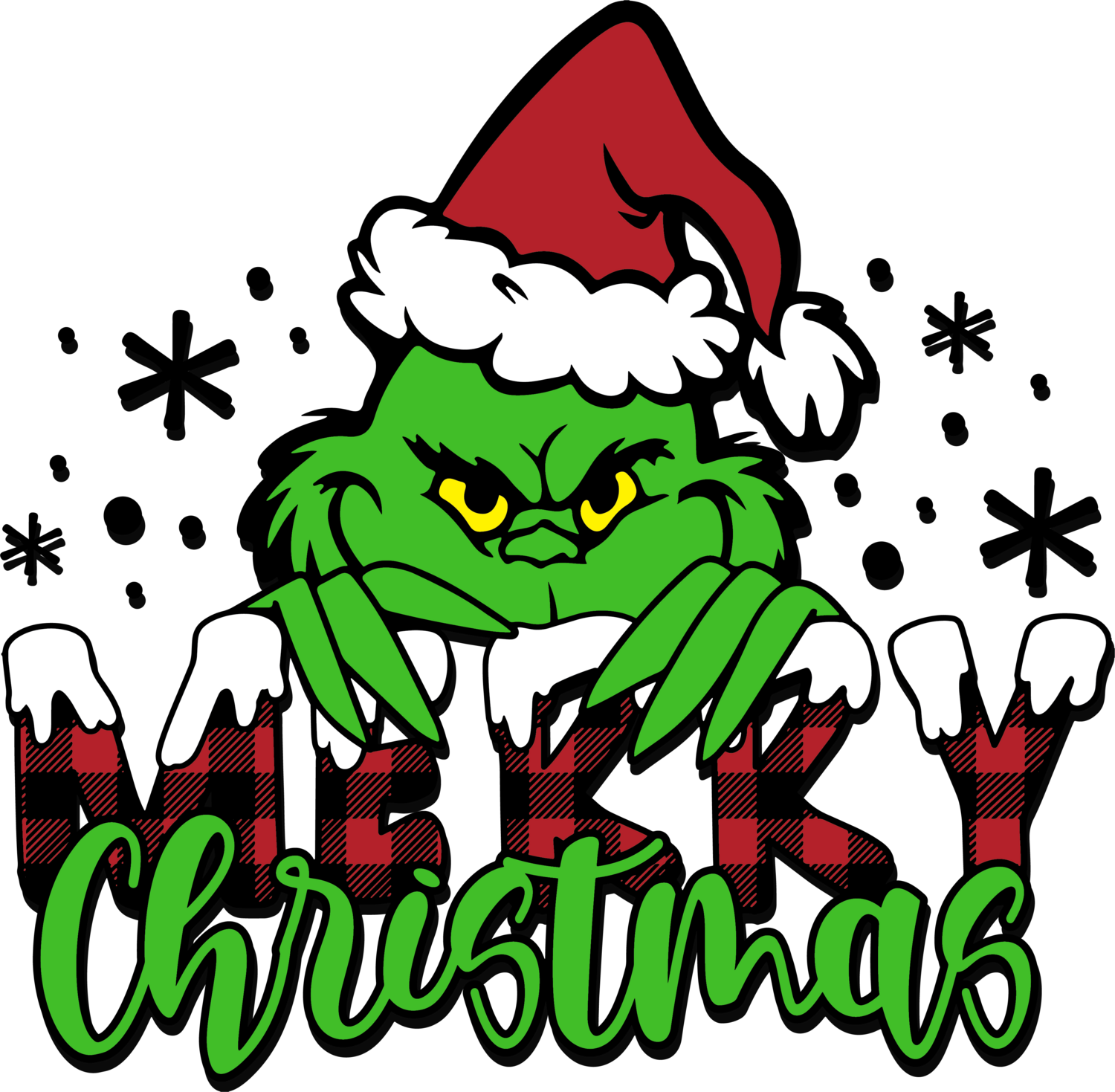 Clip Art MC 21 Merry Grinch Mas