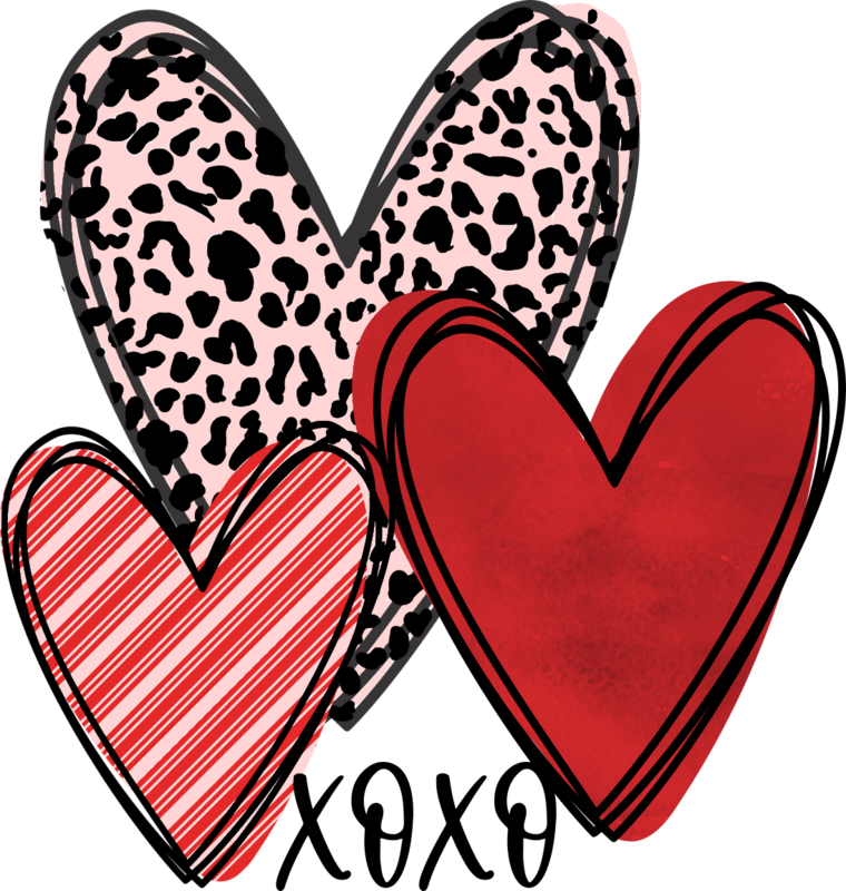 Clip Art Vday 22 3 Hearts