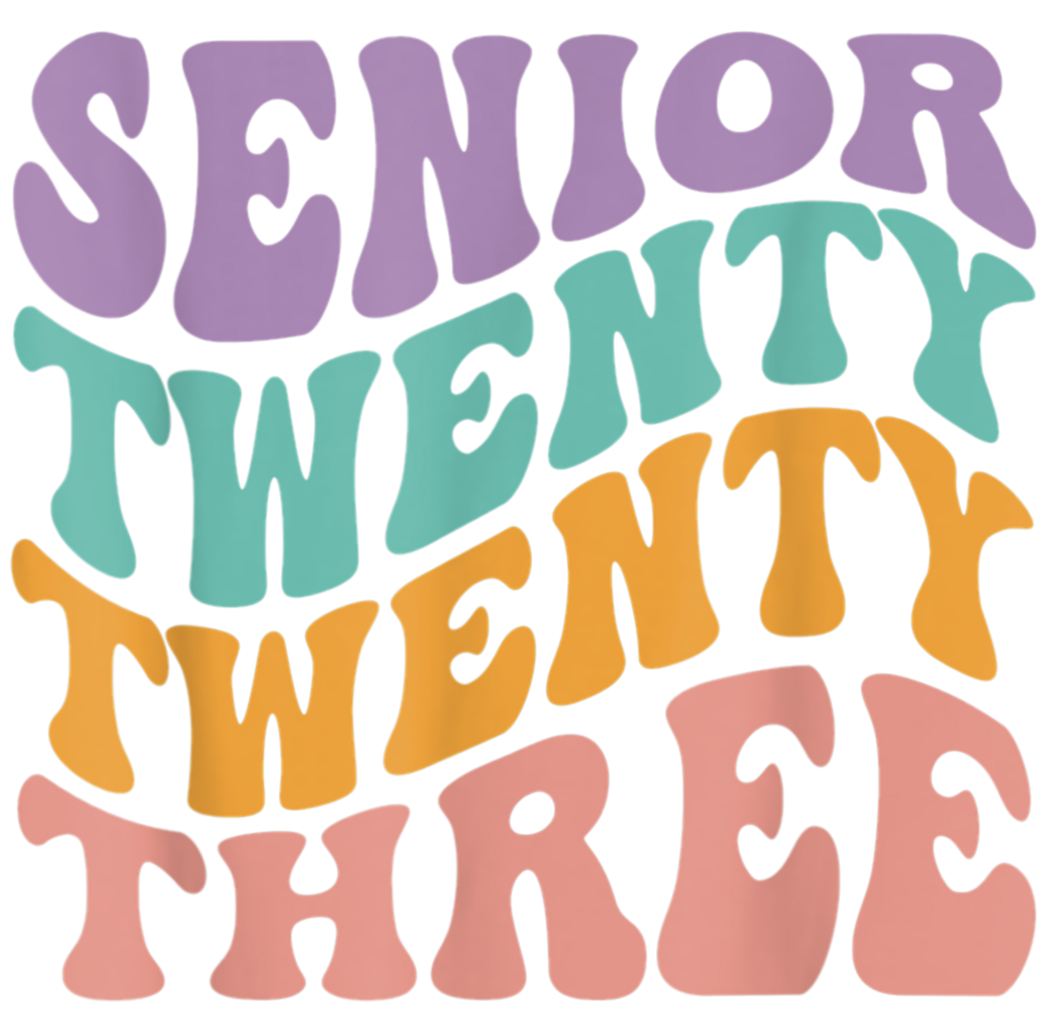 Clip Art Senior 23 Wavy