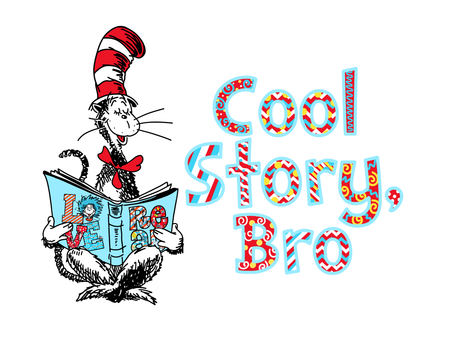 MIX &amp; MATCH Clip Art Dr. Seuss- Small, SIZE: Small 5&quot;-6&quot; (Minimum of 8 Designs Total/ After 8 Designs Sold in Multiples of 8), READY TO PRESS DESIGNS: DR S 23 COOL STORY