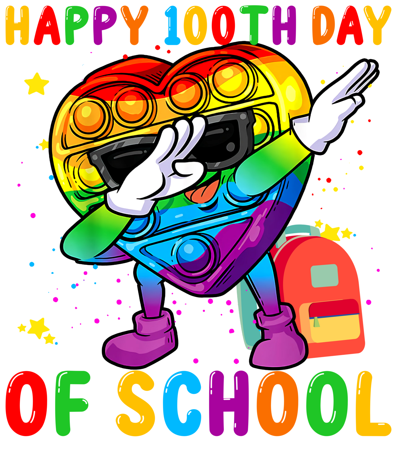 Clip Art 100th Day of School 23 Pop It