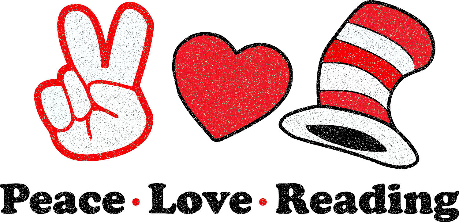 GLITTER Clip Art DR S 23 PEACE LOVE READ