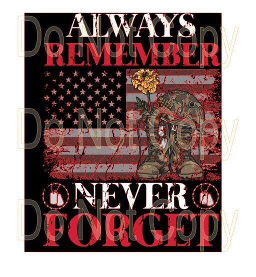 Clip Art Patriotic 23 Never Forget