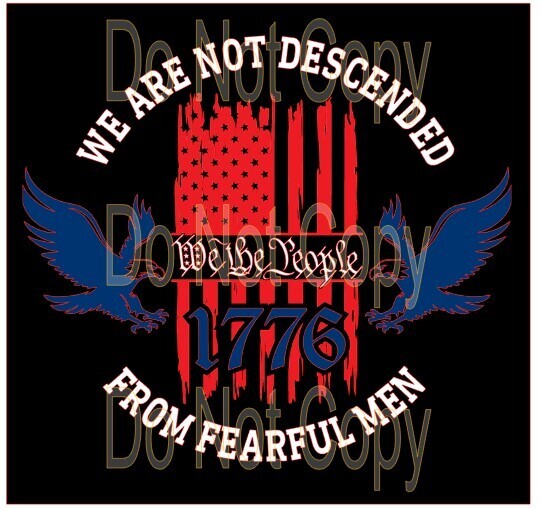 Clip Art Patriotic 23 We Are Not Descended