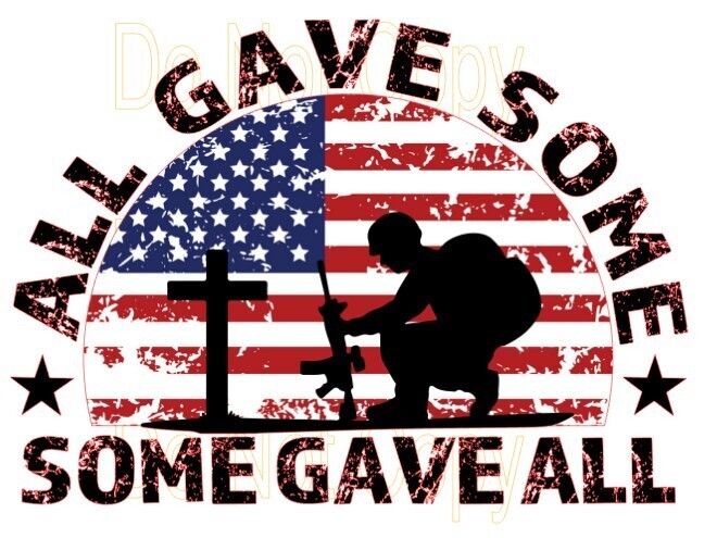 Clip Art Memorial Day All Gave Some