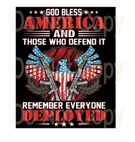 Clip Art Patriotic 23 Deployed