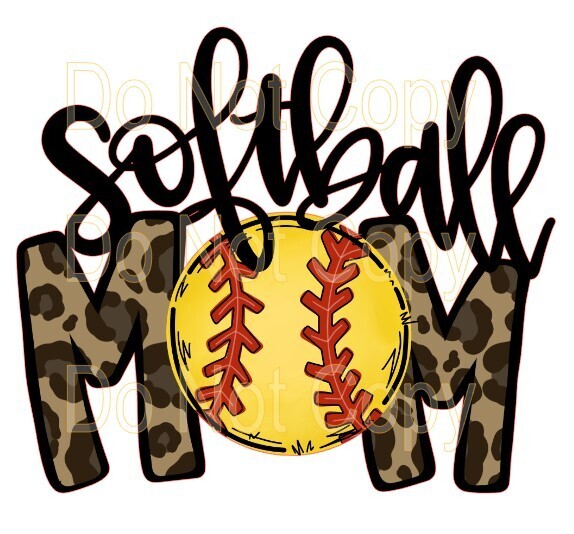 Clip Art Softball Mom Leopard