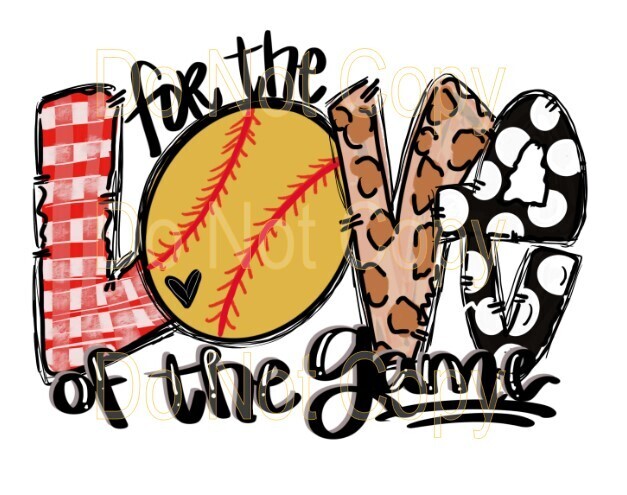 Clip Art Softball Love