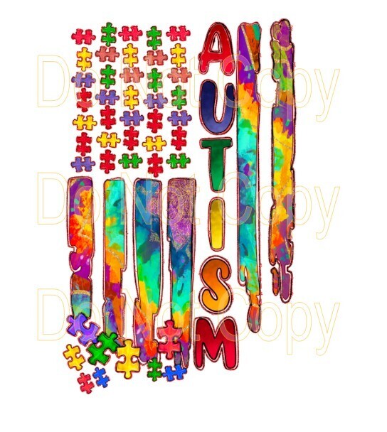 Clip Autism 23 Flag