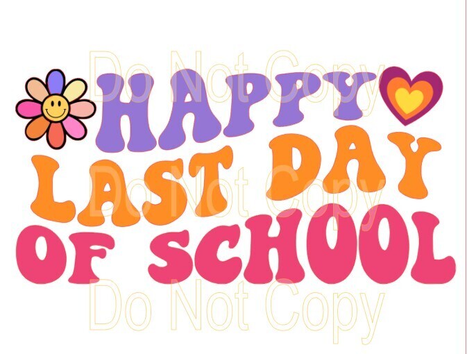Clip Art Last Day of School 23 Retro