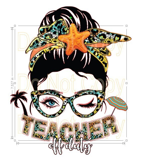 Clip Art Teacher 23 Off Duty Beach